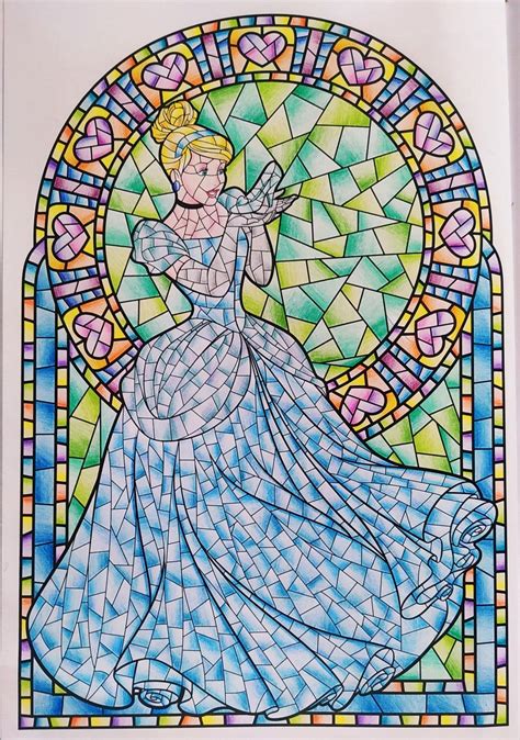 Cendrillon Coloriage Vitraux Disney Vitrail Disney Coloriage Disney Coloriage