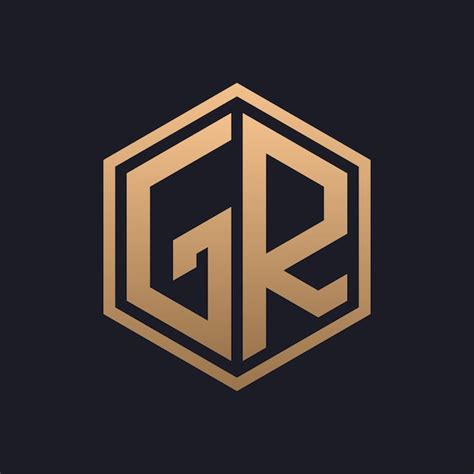 Elegante Letra Hexagonal Gr Dise O Inicial Del Logotipo De Lujo Gr