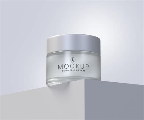 Premium Psd Cosmetic Cream Jar Mockup