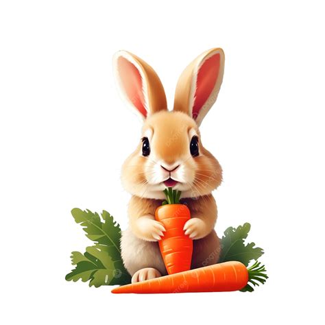 Easter Bunny With Carrot Easter Bunny With Carrot Easter PNG