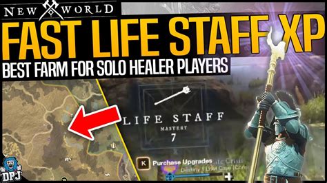 New World FAST HEALER CLASS LIFE STAFF WEAPON XP FARM For SOLO