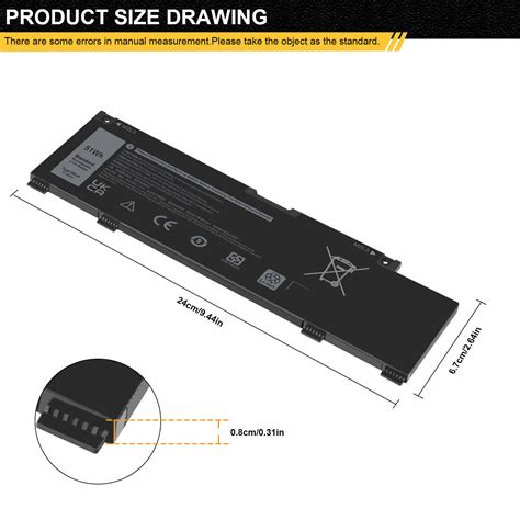 New For Dell G Laptop Battery Wh V M Gwp J Cg