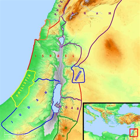 Biblical Map Of Israel