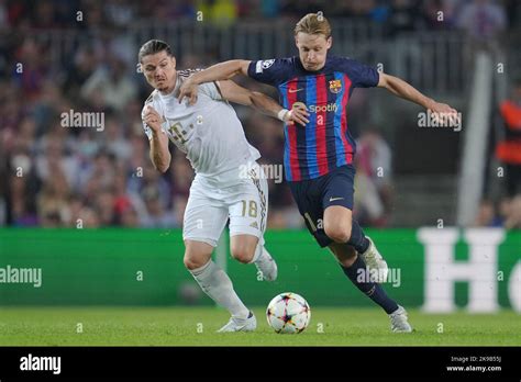 Barcelona Spain October Frenkie De Jong Of Fc Barcelona And