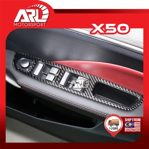 Proton X50 Interiors True Carbon Lining Sticker Handle Window Switch