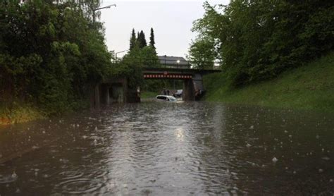 Überschwemmungen nach Unwetter in Mühldorf am Inn