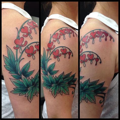 Bleeding Heart Flower Tattoo