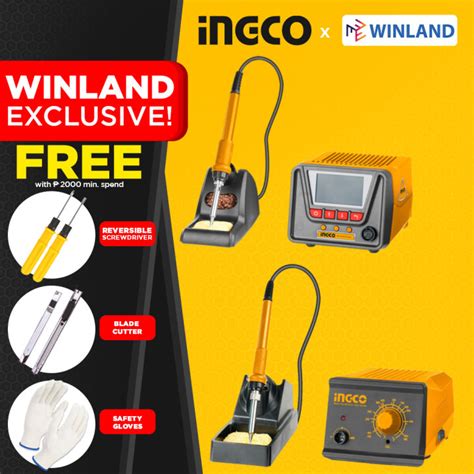 INGCO By Winland Super Select Analog Digital Soldering Iron With