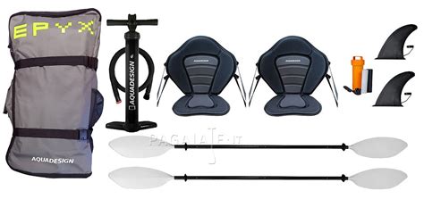 Kayak Aquadesign Epyx Kayak Gonfiabile 2 Posti Opzione Set Base