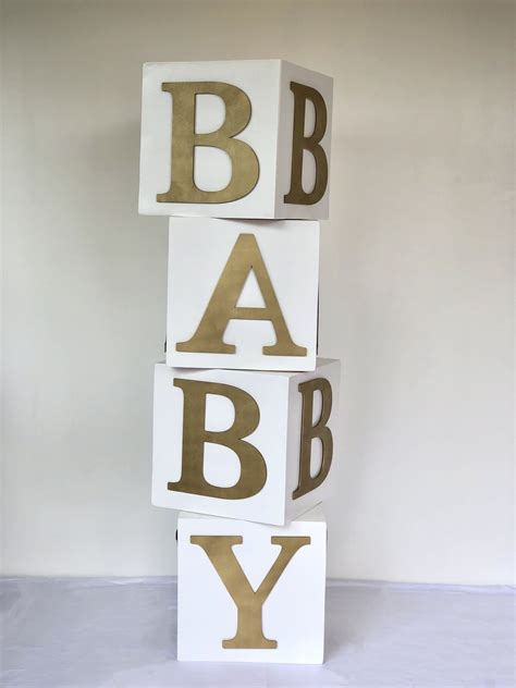 BABY Letter Blocks — WOW My Party