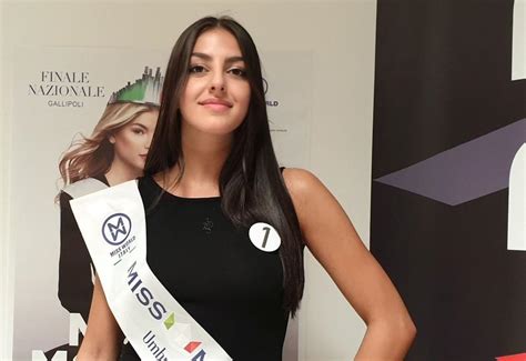 Miss Mondo Ragazza Umbra In Finale Avevo Perso Le Speranze