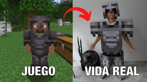 La MEJOR Armadura De MINECRAFT En La VIDA REAL YouTube