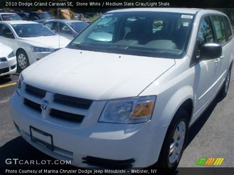 Stone White 2010 Dodge Grand Caravan Se Medium Slate Graylight