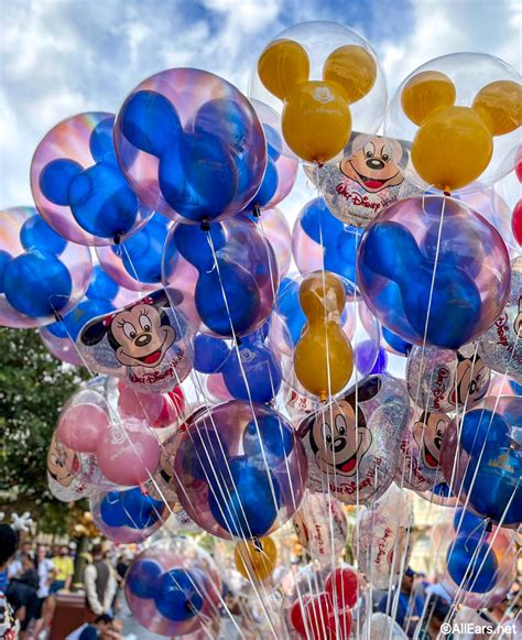 Photos Check Out The New Th Anniversary Mickey Balloons In Disney