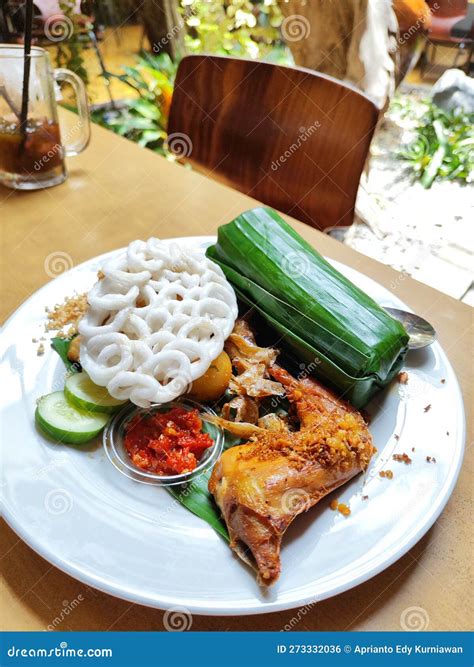 Nasi Timbel Indonesia Traditional Food Stock Photo - Image of nasi ...