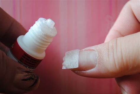 How To Fix A Broken Nail With A Tea Bag Fix Broken Nail Glue On Nails How To Repair A Broken