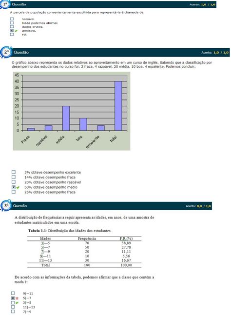 Simulado Probabilidade E Estat Stica A Parcela Da Popula O