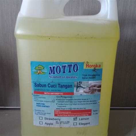 Jual Fe10ee Sabun Cuci Tangan Motto Antiseptic Food Safe Galon 5