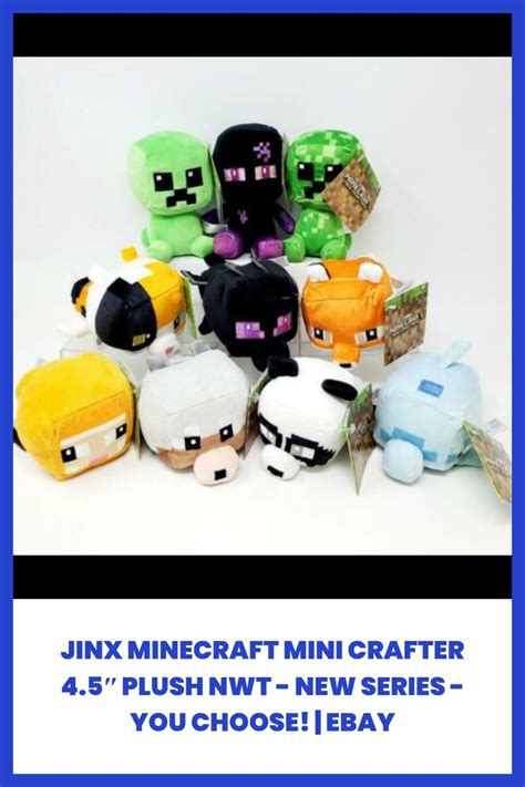 Jinx Minecraft Mini Crafter 4 5 Plush Nwt New Series You Choose Ebay Toys Plush Mini