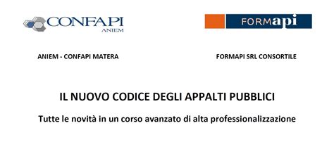 Corso Avanzato Di Alta Specializzazione Sul Nuovo Codice Degli Appalti