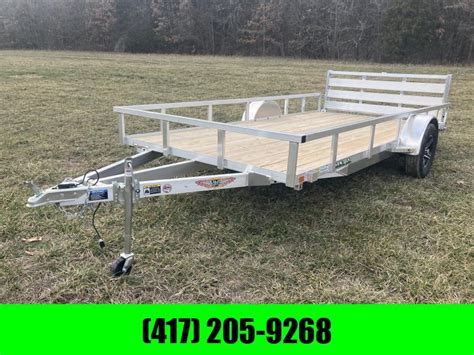 2023 H H 82x14 3K Utility W Bi Fold Gate Sancrest Trailers Flatbed