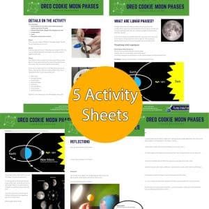 Oreo Moon Phases Activity Worksheet (5) : Fizzics Education