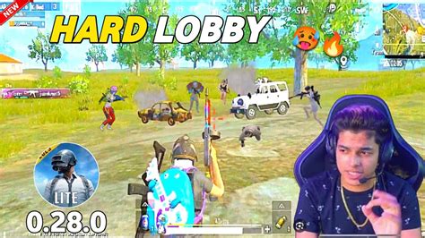 Pubg Lite New Update 0280 Hard Lobby Gameplay 🥵🔥 1vs4 Gameplay 😈