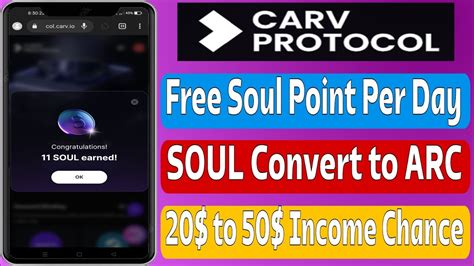 Carv Protocol Airdrop To Income Chance Free Soul Point