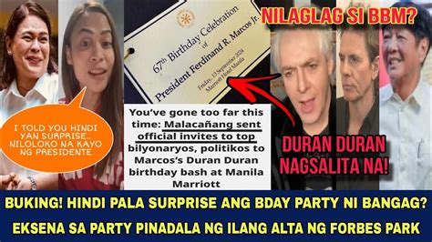 DURAN DURAN NAGSALITA NA NILAGLAG SI BBM INVITATION BISTADO AT HINDI