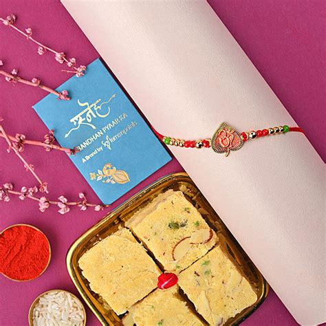 Sneh Engraved Om Rakhi Soan Papdi Australia Gift Sneh Engraved Om