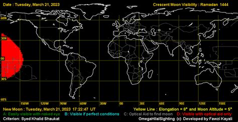 Moonsighting for Ramadan 1444