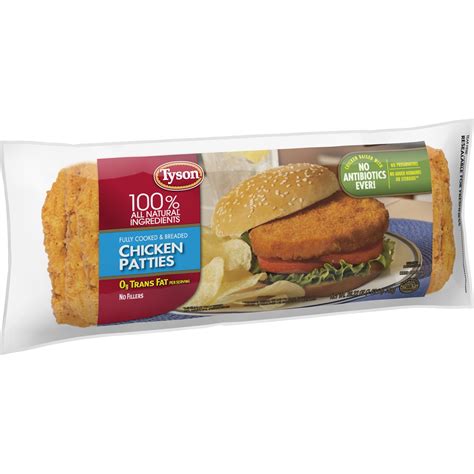 Tyson Fully Cooked Spicy Chicken Patties Frozen