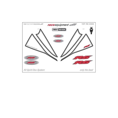 Kit Stickers Front Fairing Print Spirit Yamaha R Erre Sc