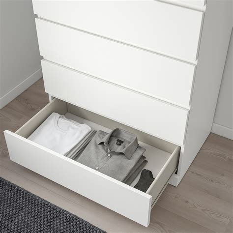 Malm 6 Drawer Chest White 31 12x48 38 Ikea