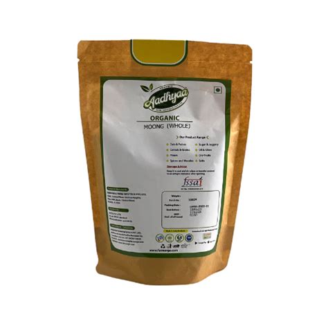 Buy Aadhyaa Organic Moong Whole Green Gram Whole Farmorgo