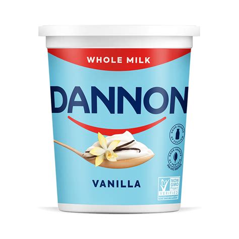 Vanilla Whole Milk Yogurt Full Fat Yogurt Dannon Yogurt