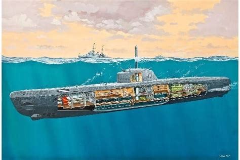 Revell 1144 German Submarine Type Xxi With Interior Hobby Og Leker