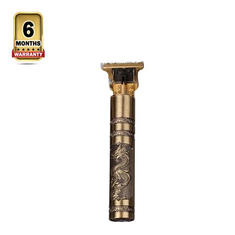 Vintage T9 Hair Clipper And Beard Trimmer For Men Golden