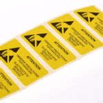 ESD Attention Warning Labels TLS Flexipak