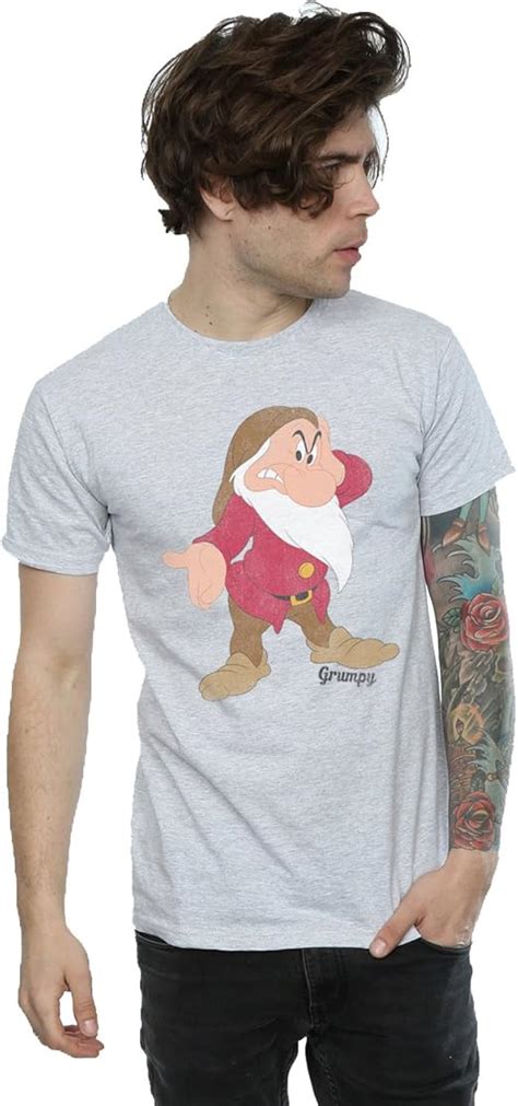 Disney Men S Classic Grumpy T Shirt Amazon Co Uk Clothing