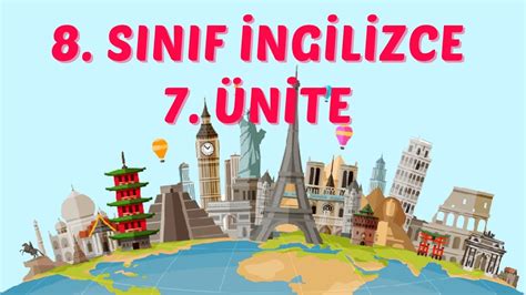 8 Sınıf İngilizce 7 Ünite Konu Anlatımı Tourism YouTube