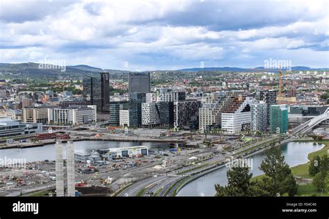 The skyline of Oslo, Norway Stock Photo - Alamy