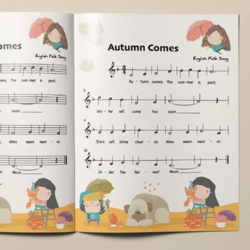 Autumn Come English Folk Song Boomwhackers Recorder Sheet Music