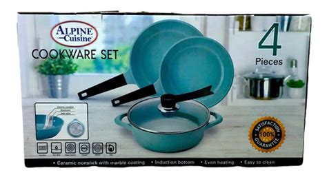 Batería De Cocina Alpine Cisine Tipo Jade Cook 4 Piezas Meses Sin