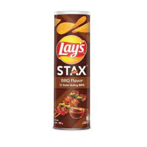 Lays Stax Bbq Potato Chips 155g X 14 Cans