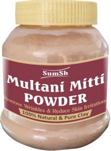 Sumsh Face Pack Natural Multani Mitti Powder For Face Pack And Hair