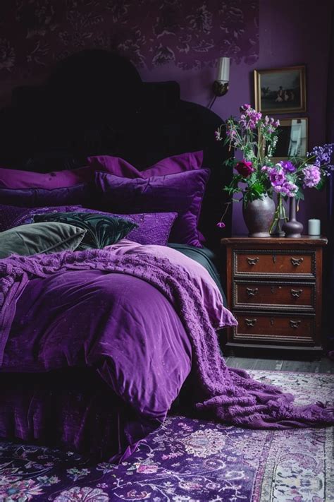 My Favorite Purple Gothic Bedroom Inspirations