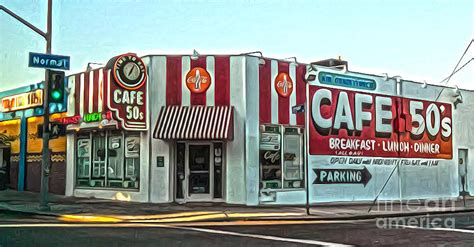 Cafe 50s Painting By Gregory Dyer Fine Art America