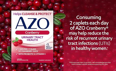 Azo Cranberry Urinary Tract Health Supplement 1 Serving