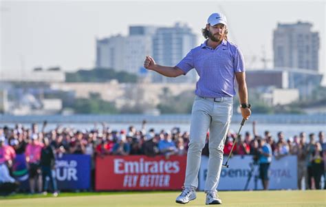 Winners Circle Tommy Fleetwood Claims Victory At Dubai Invitational